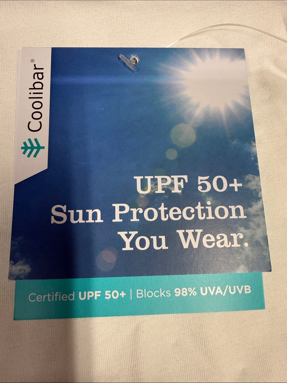 Coolibar White Long Sleeve UPF Sun Tee - Picture 6 of 8